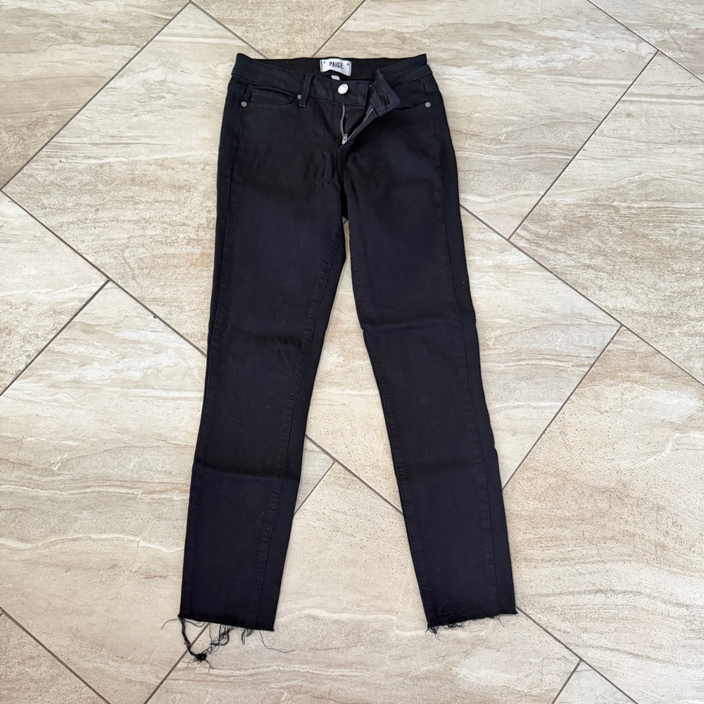 PAIGE Women's Black Skinny Jeans Size 25